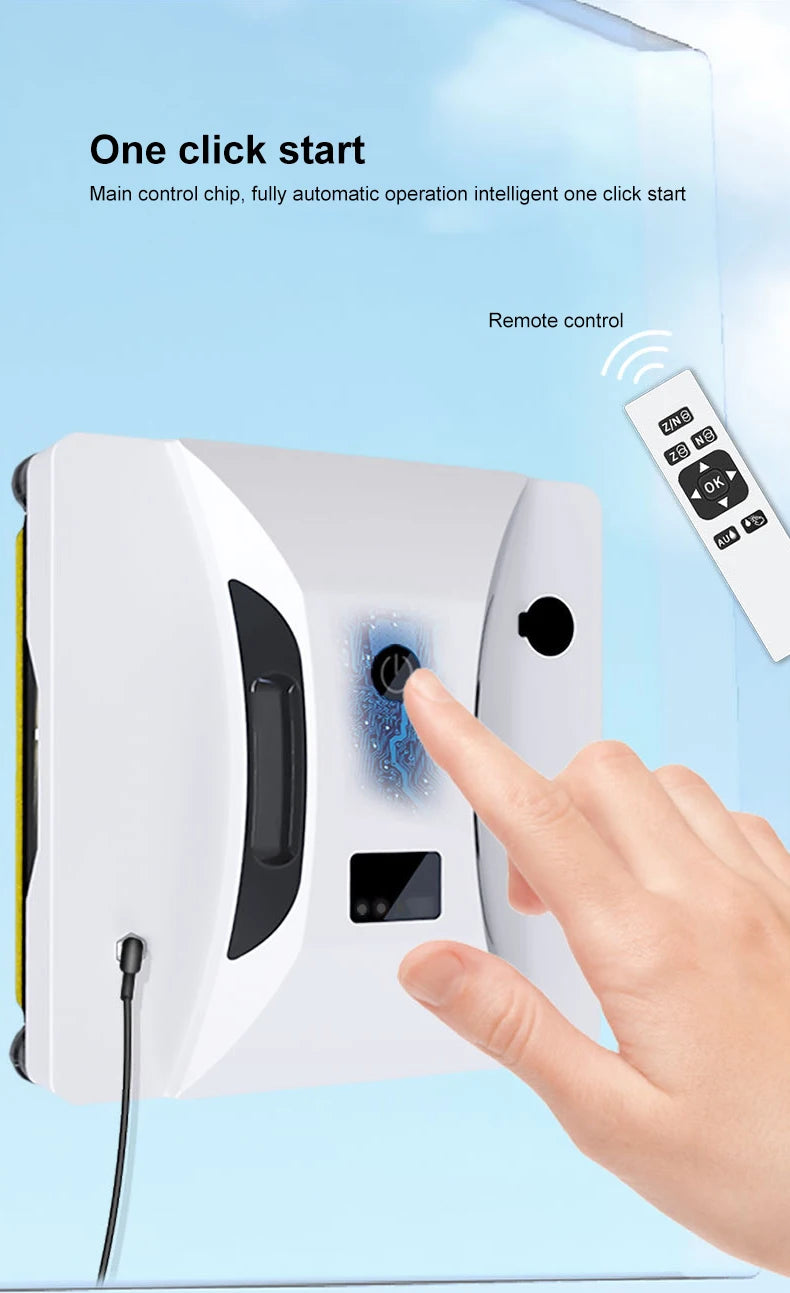 2024 Intelligent Window Cleaning Robot – Auto Water Spray, Remote Control