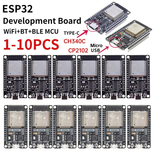 ESP32 Development Board – USB Type-C, WiFi + Bluetooth, Dual Core, Ultra-Low Power Wireless Module
