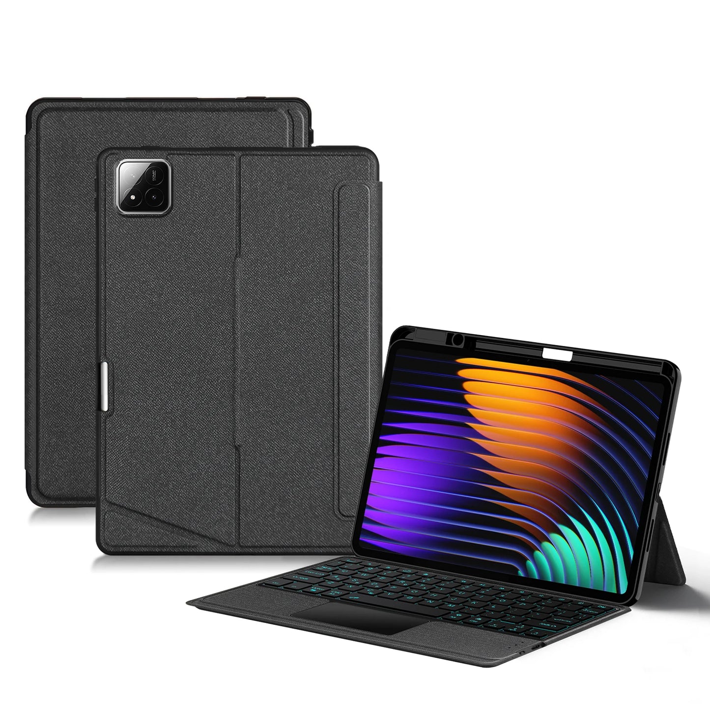 Detachable Magic Keyboard For Xiaomi Pad 7 MIPad7 Case Pencil Holder for Xiaomi Pad 7 Pro Mi Pad 7 2024 11.2" Tablet Cover Case