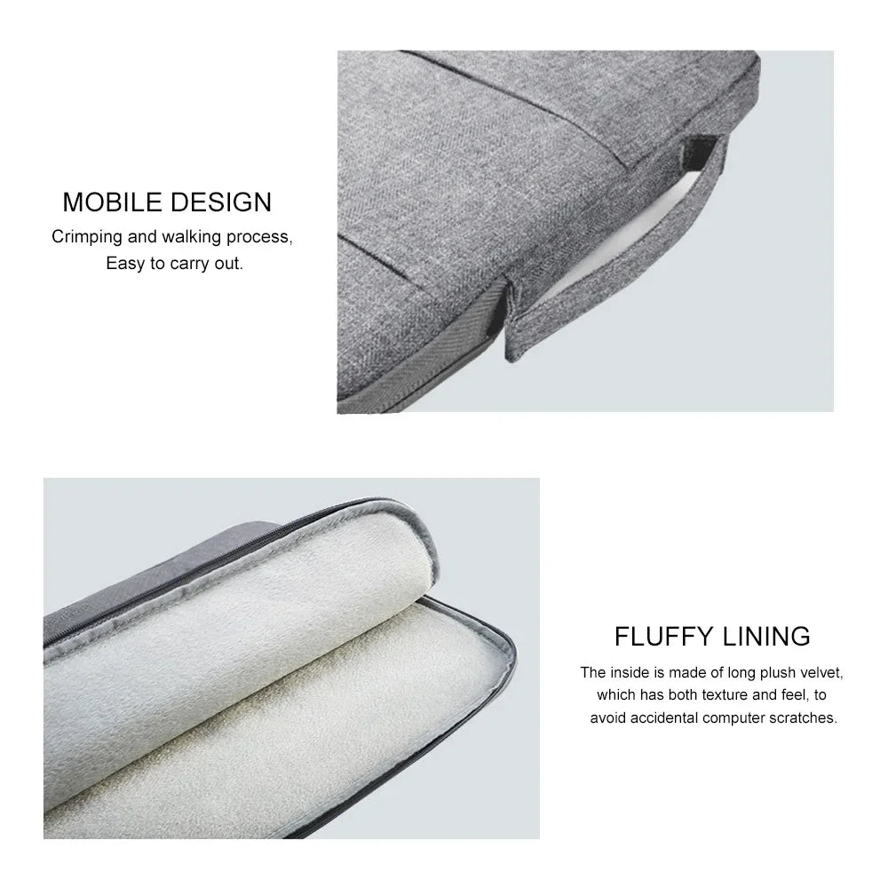 Wool Felt Laptop Sleeve Bag 12–16" – For MacBook Air/Pro, Huawei, Xiaomi, HP, Dell