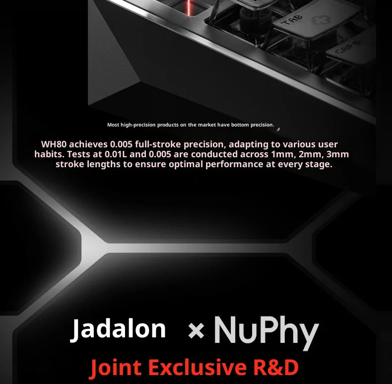 NuPhy WH80 HE Gaming Keyboard | Hall Effect | Rapid Trigger | DKS SOCD | 2.4G BT Wireless