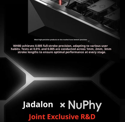 NuPhy WH80 HE Gaming Keyboard | Hall Effect | Rapid Trigger | DKS SOCD | 2.4G BT Wireless