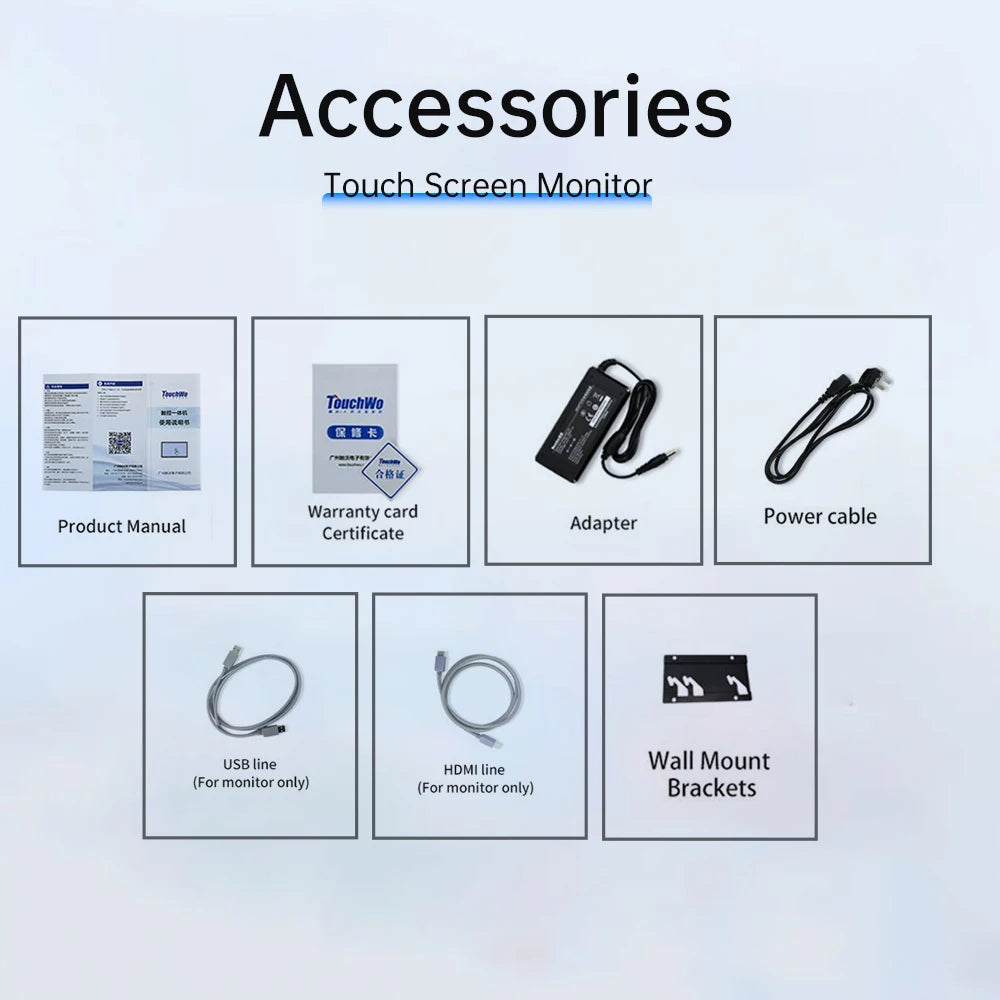 8-inch to 43-inch Wall Mount PCAP Multi-Touch Screen All-in-One PC from R.E.D. Shopping, featuring an sleek interactive display.
