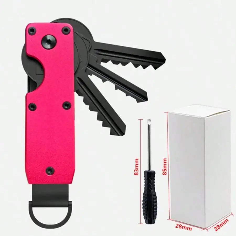 Aluminum Alloy Key Organizer – Compact EDC Keychain