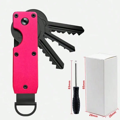 Aluminum Alloy Key Organizer – Compact EDC Keychain