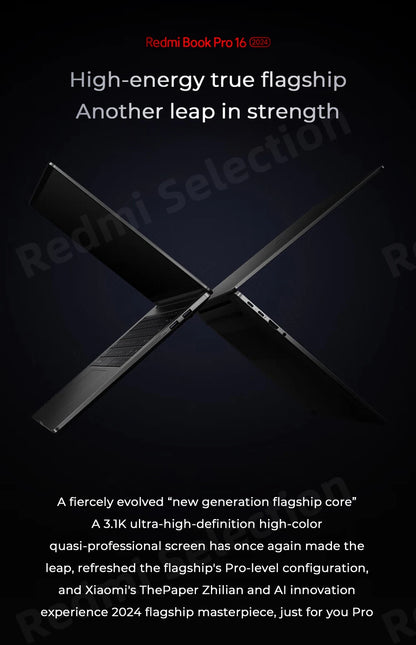 Xiaomi RedmiBook Pro 16 – Intel Core Ultra 5/7, ARC Graphics, 32GB DDR5, 1TB SSD, 3.1K 165Hz