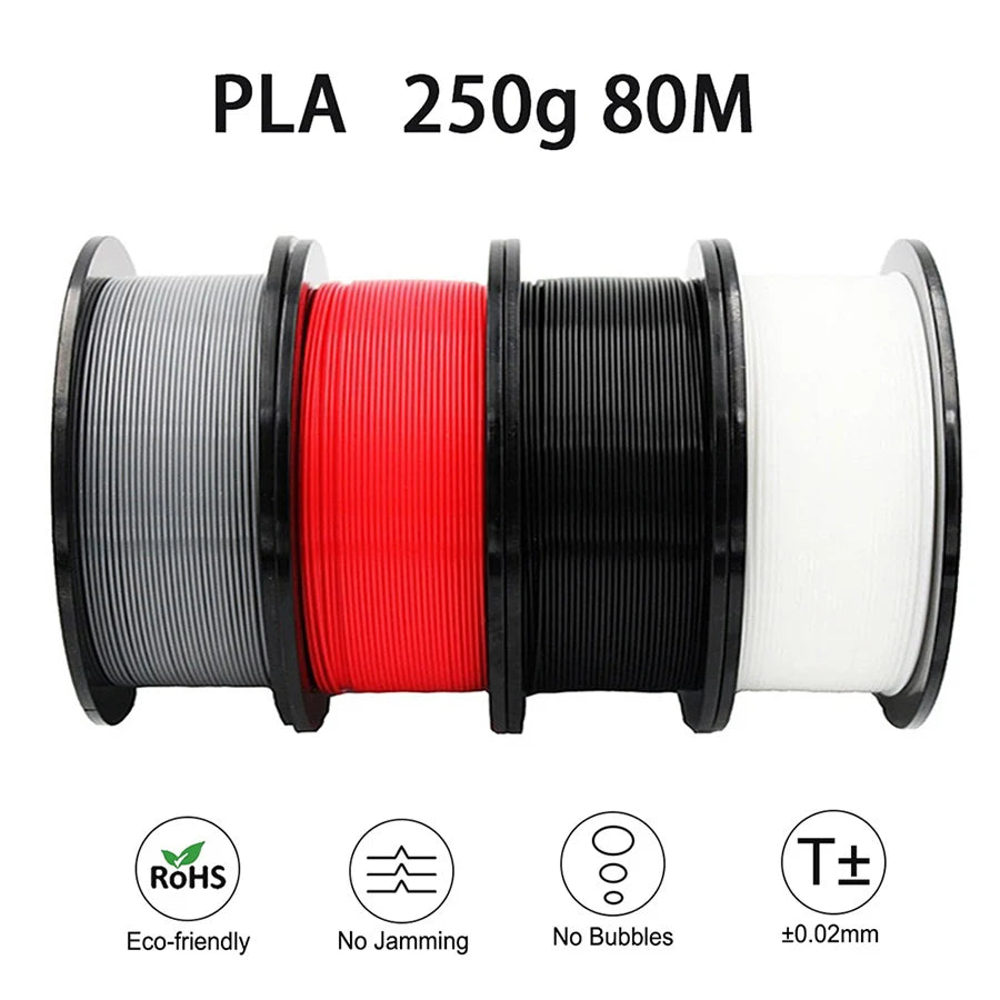 Easythreed PLA 3D Printing Filament 250g – 1.75mm, 80m, FDM Printer Material