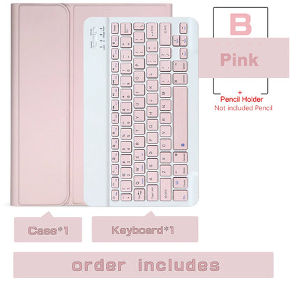 Wireless Magic Keyboard & Mouse Case for iPad Pro 11/13, Air 11/13, iPad 7-10 Gen – Bluetooth, Touchpad