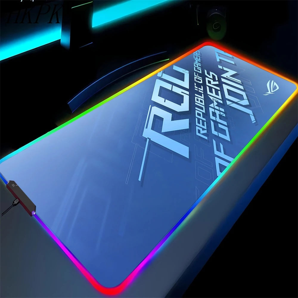 RGB Gaming Mouse Pad XXL with Backlight – Multiple Sizes, Non-Slip Rubber, 3mm