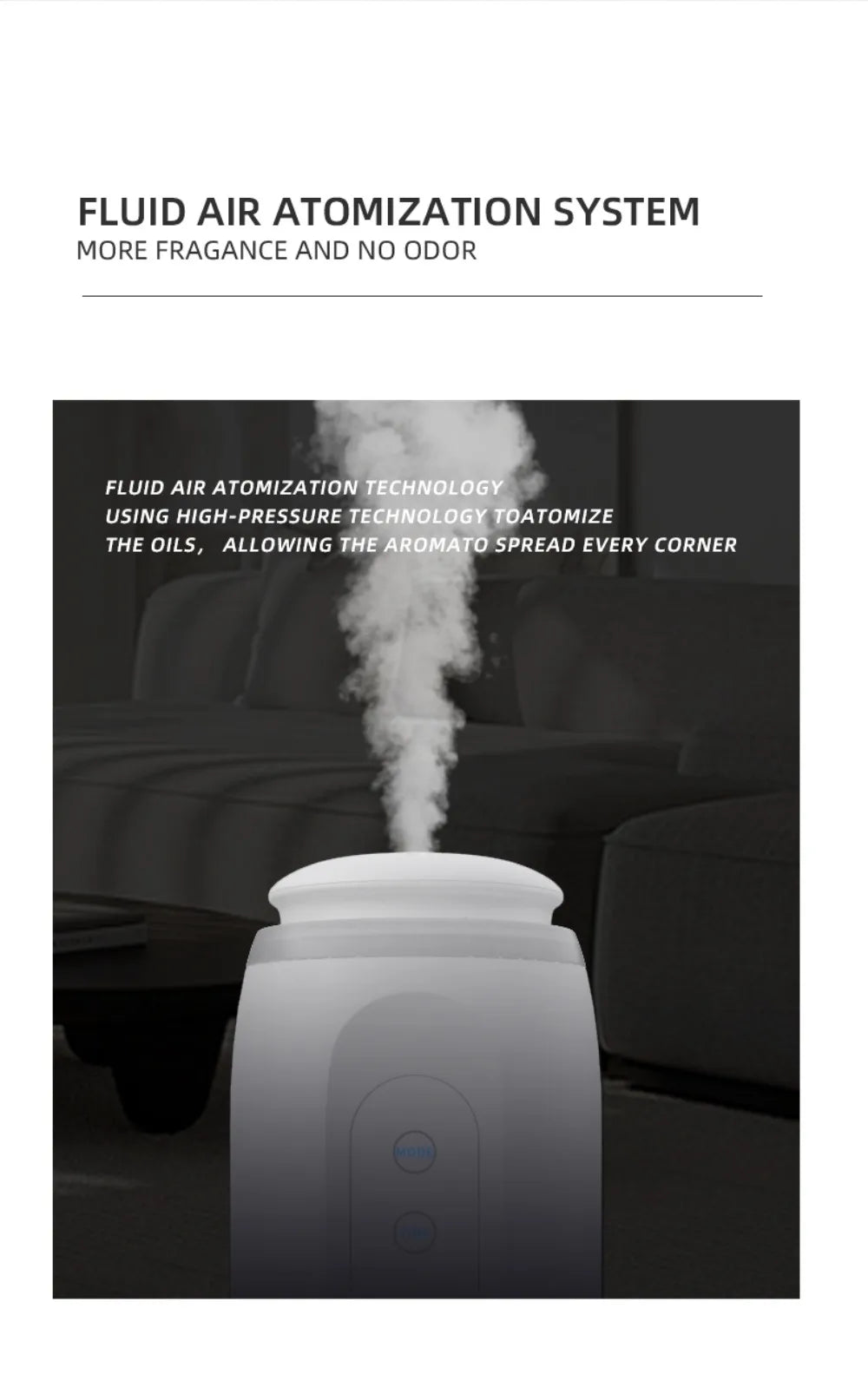 Wall Plug Aroma Diffuser 300m³ — Waterless, Smart Scent Machine, Electric Room Fragrance Diffuser