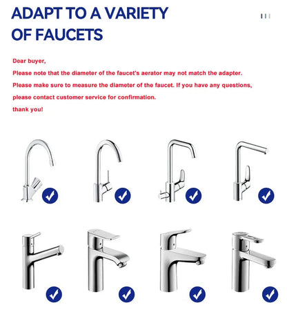 Wheelton Stainless Steel Faucet Water Filter – Activated Carbon Ceramic Purifier