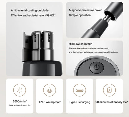 Xiaomi Mijia Electric Nose Hair Trimmer – Painless, Waterproof & Quiet