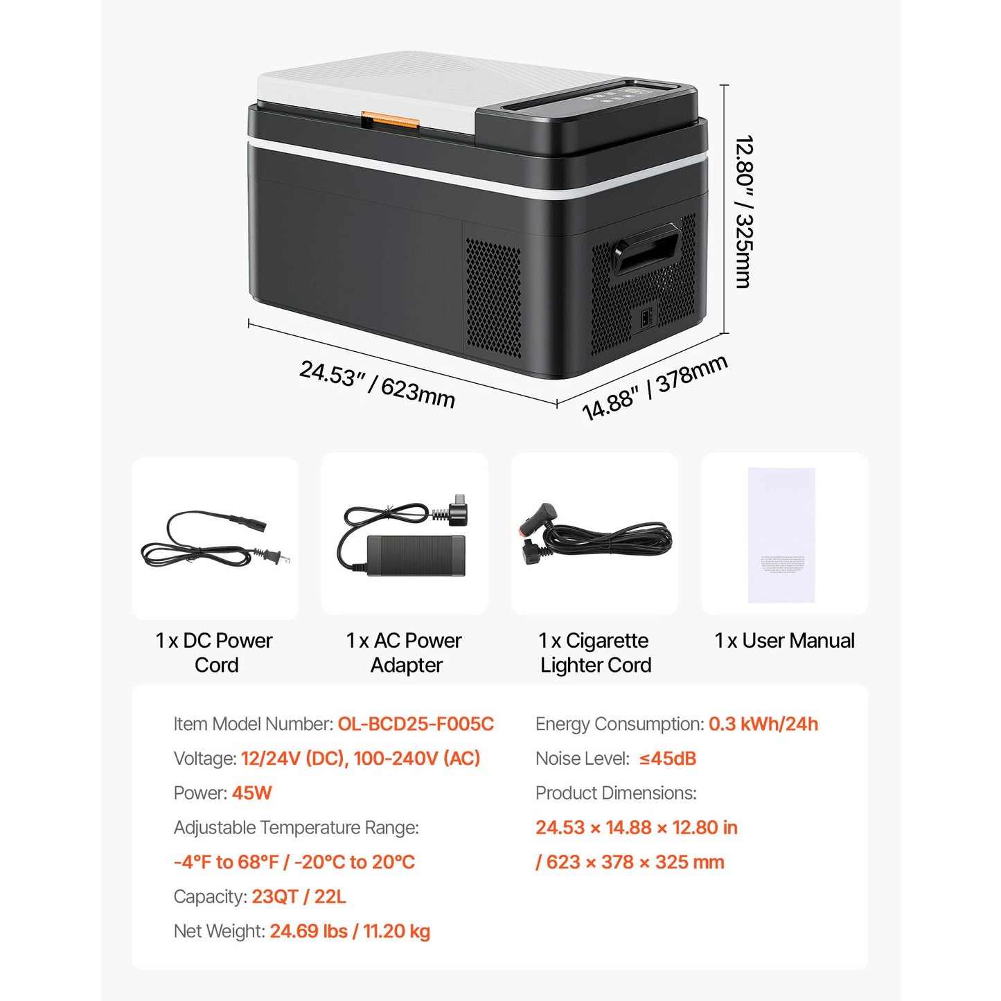 SucceBuy Portable Car Refrigerator 20L–55L | Compressor Cooler & Freezer | 12V/24V DC | Camping