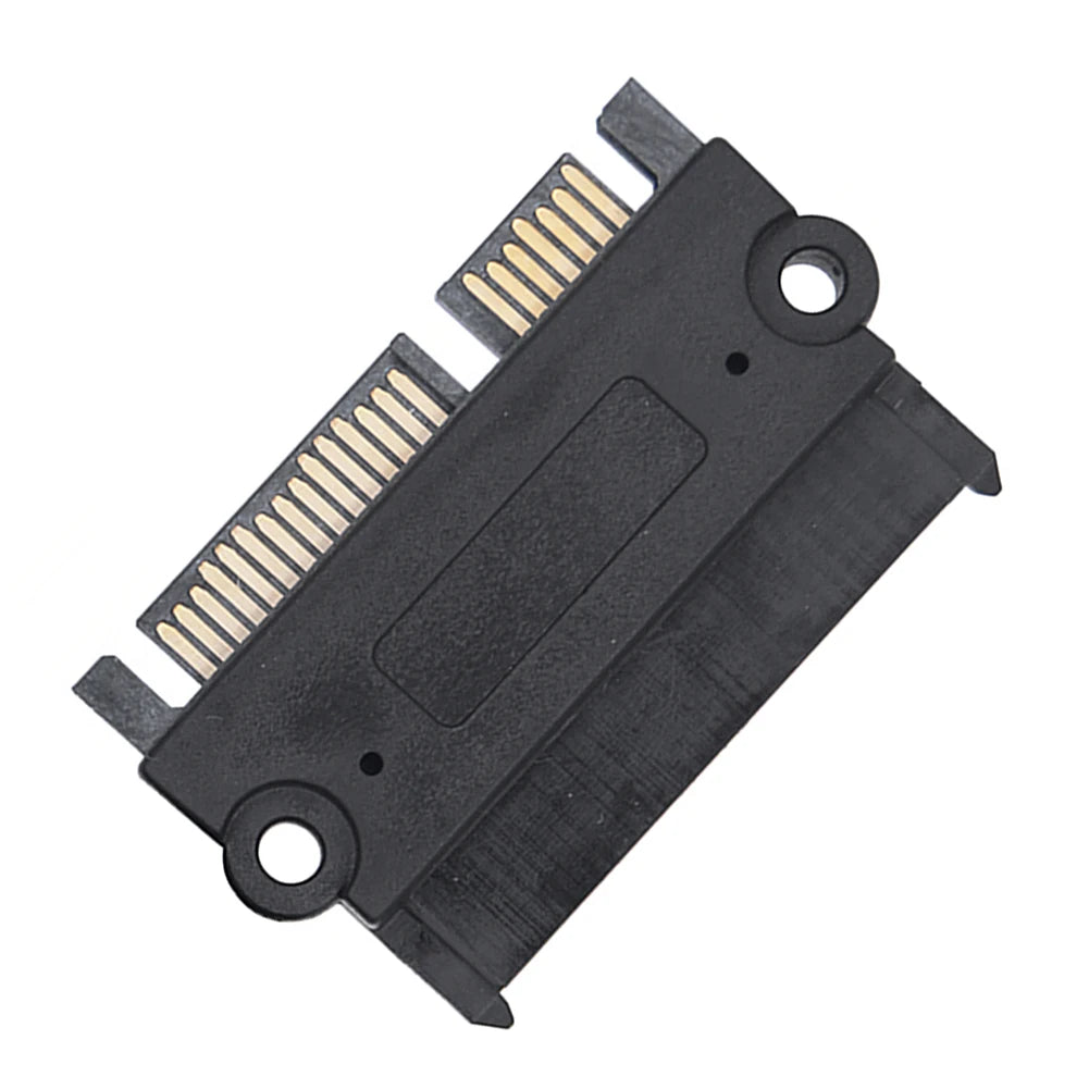 SATA 22-Pin Male to Female Adapter – Power & Data Converter