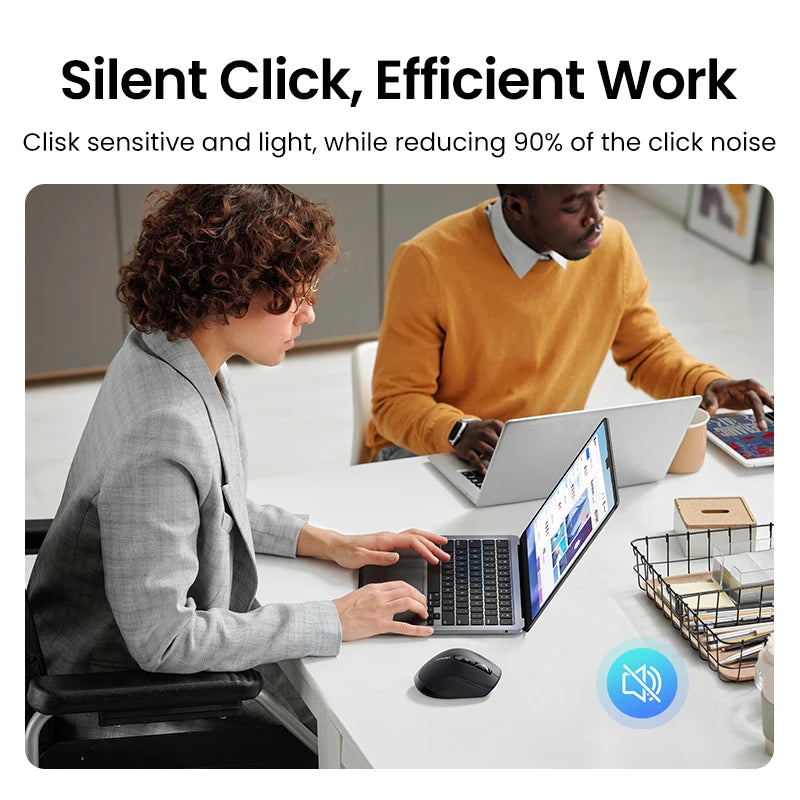 UGREEN Hyper-Fast Scroll Wireless Mouse – BT5.4 & 2.4G, 5000 DPI, Ergonomic for MacBook & PC