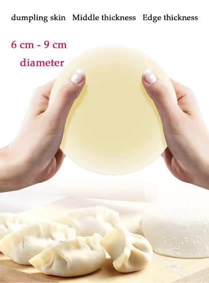 Electric Dumpling Wrapper Machine – 110V/220V, Round & Square Wonton Skin Maker, Commercial