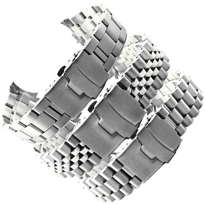 Solid Stainless Steel Jubilee Bracelet for Seiko SKX007 / SKX009 / SRPD – 20/22mm Curved End