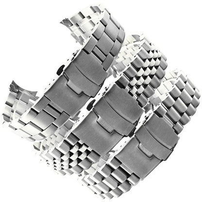 Solid Stainless Steel Jubilee Bracelet for Seiko SKX007 / SKX009 / SRPD – 20/22mm Curved End