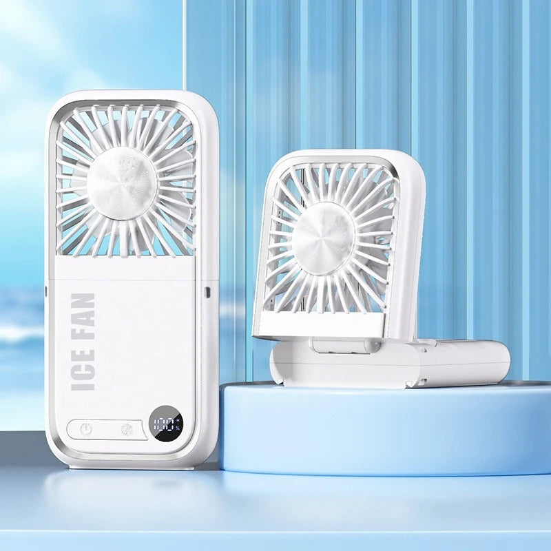 Portable Foldable USB Neck Fan 2025 – Handheld Semiconductor Cooling, Outdoor & Desktop