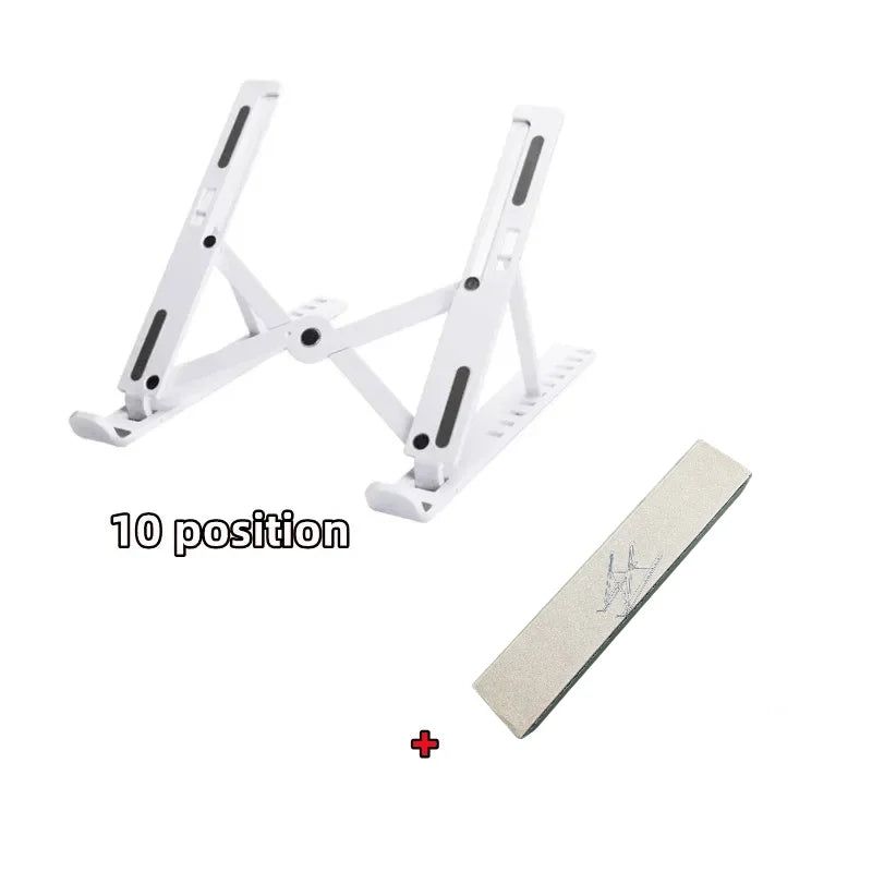 Adjustable Foldable Laptop Stand 7-Level – Portable ABS Holder for MacBook, iPad, Lenovo, Tablet