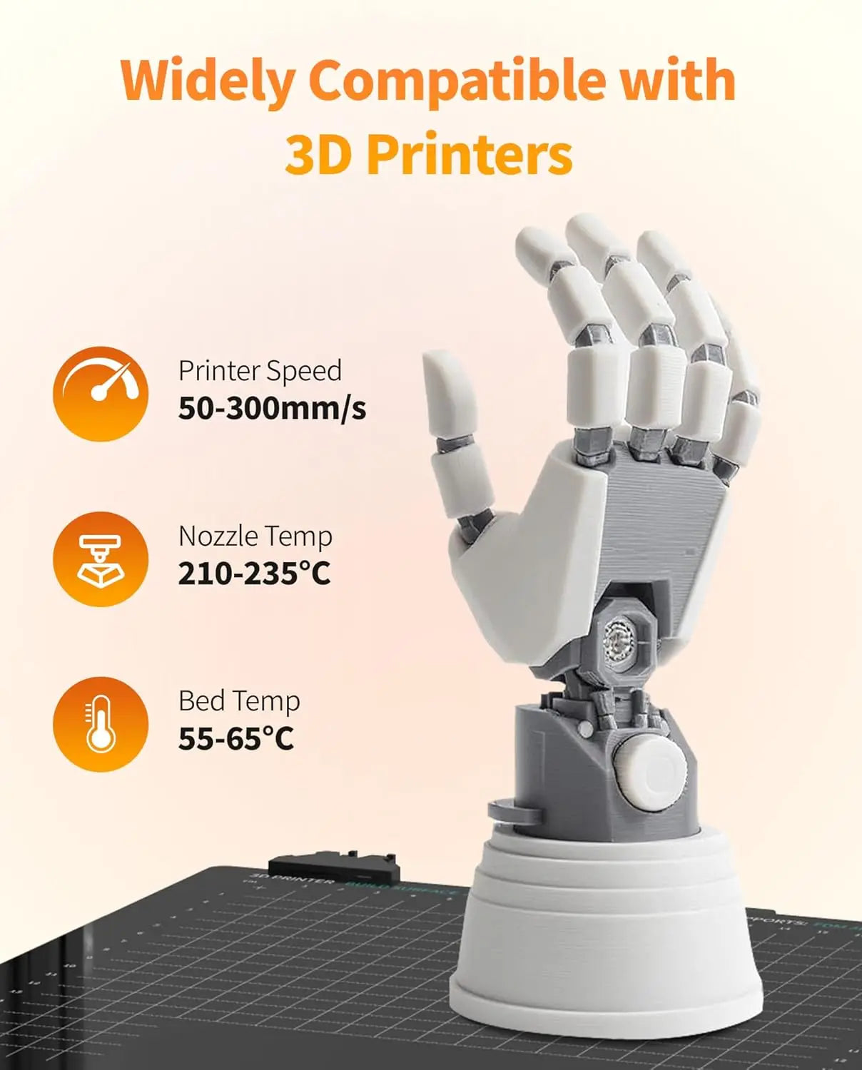 TECBEARS PLA+ Filament – 10KG Bundle, 1.75mm, Multi-Color, High Toughness, No Bubbles for FDM Printers