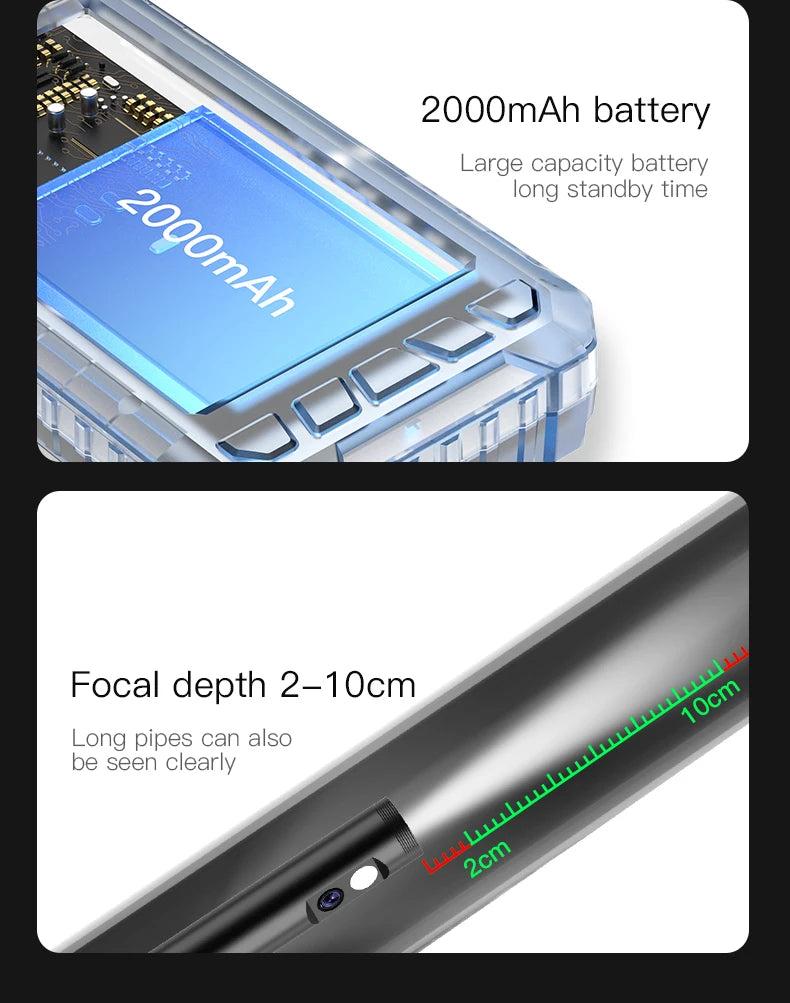 KERUI 1080P Industrial Endoscope Camera – 5" LCD, Dual/Triple Lens