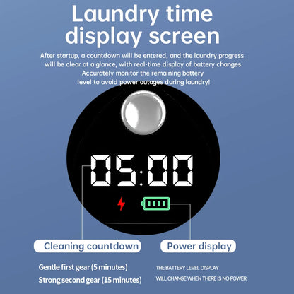 Mi Portable Mini Washing Machine 1.5L — Wireless Underwear & Socks Cleaner, LED Laundry Bucket