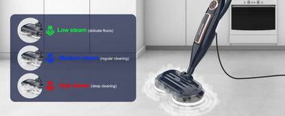 Steam Mop Cleaner 10-in-1 – Rotating Pad, 1300W, Hardwood & Laminate Floor