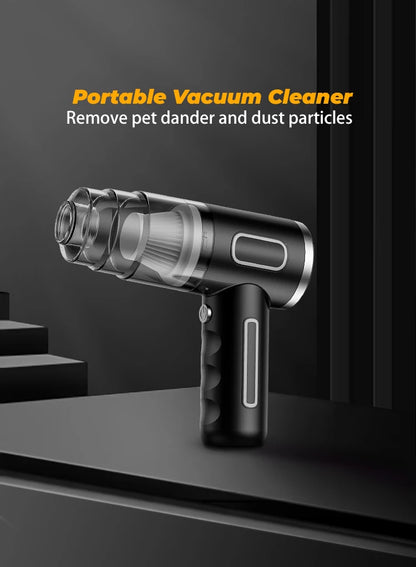 Portable R.E.D. Shopping wireless handheld vacuum cleaner with HEPA filter and 2000mAh battery, ideal for quick car cleaning.