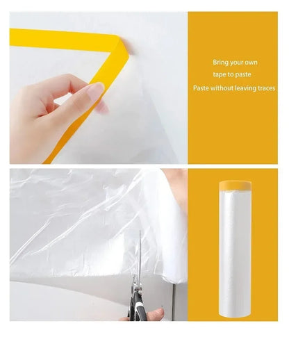 Disposable Self-Adhesive Dustproof Film – Cuttable Furniture & Room Cover