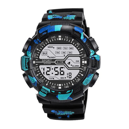 Men's Military Digital LED Sport Watch – Large Screen, Waterproof, Luminous Outdoor Wristwatch