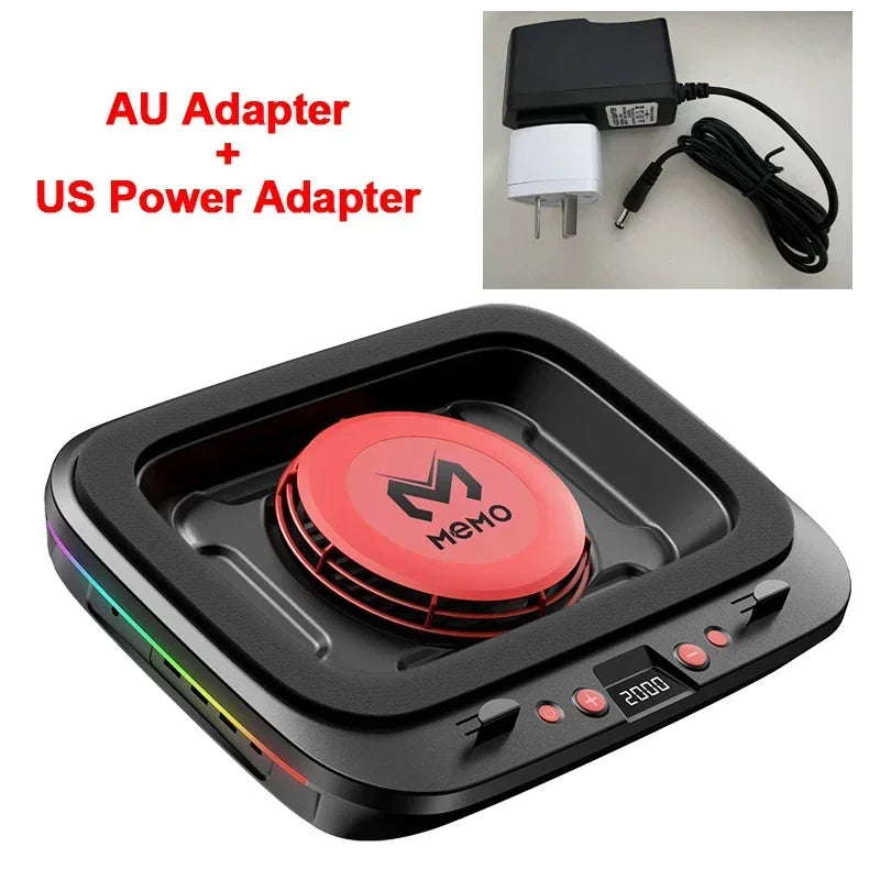 FL08 Laptop Cooling Pad – Powerful Adjustable Fan, Strong Airflow, Gaming Cooling Stand | AU/EU/UK/US Plug