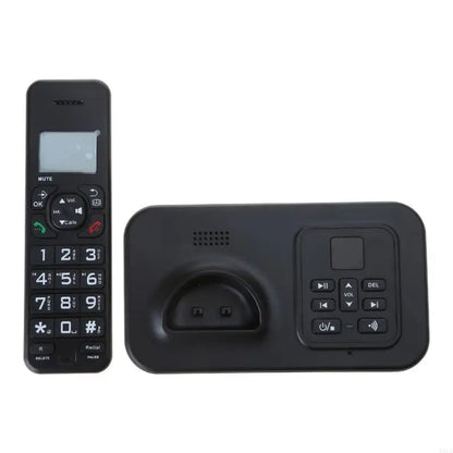 D1002B Cordless Phone with Answering Machine – Caller ID, Backlight LCD, Rechargeable