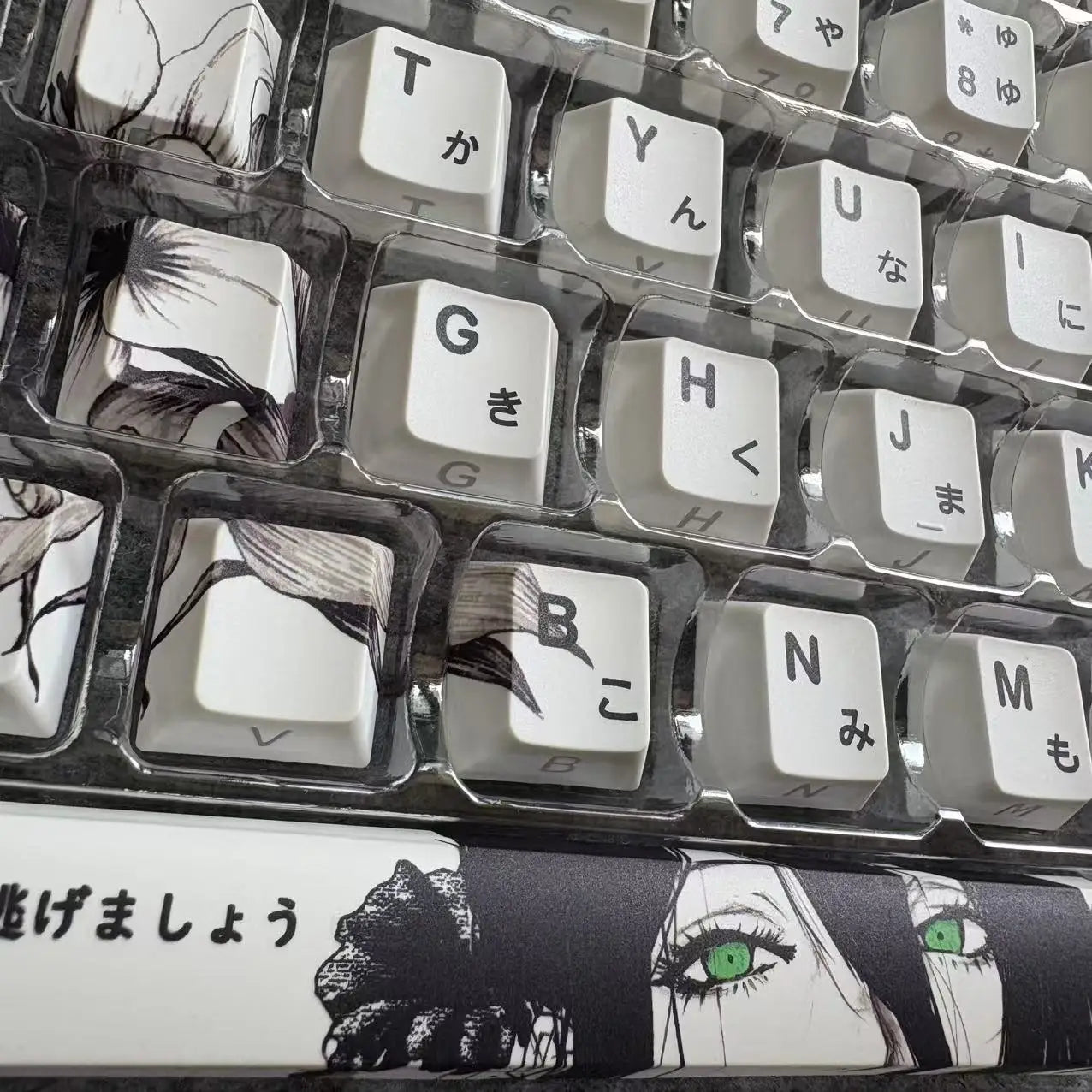 Chainsaw Man Anime Keycaps – PBT Dye-Sub, Cherry Profile, 74–140 Keys, for Mechanical Keyboard