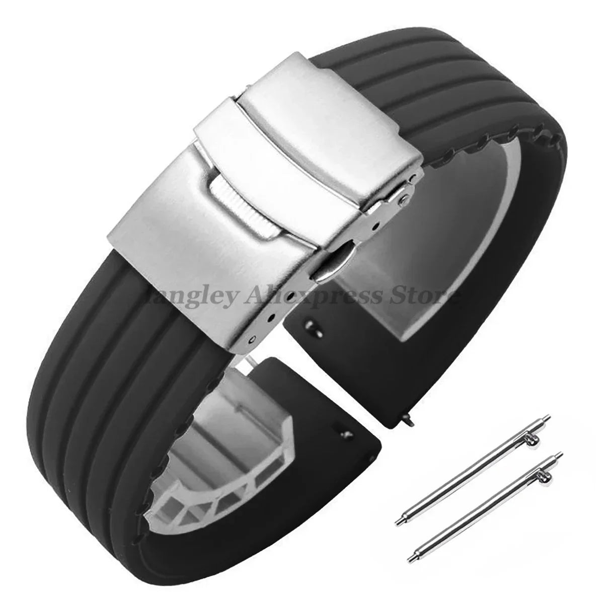 Quick Release Silicone Watch Strap 18–24mm – For Huawei, Seiko, Omega, Fossil & More