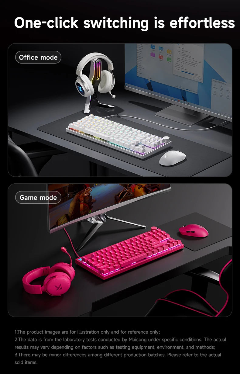 MCHOSE MIX87 Magnetic Axis Gaming Keyboard | 87 Keys | 8K Hz | 0.08ms | RGB | Hot-Swap | Wired