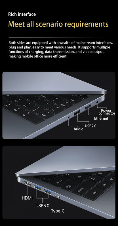 GPD 15.6" Ultrabook – Intel Core i7/i9, up to 32GB DDR4, 2TB SSD, Fingerprint, Windows 11