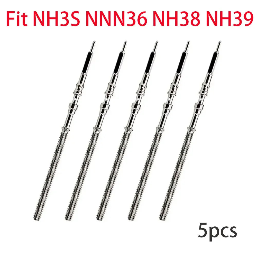 Stainless Steel Watch Crown Stem for NH35 / NH36 / NH38 / NH39 Automatic Movements