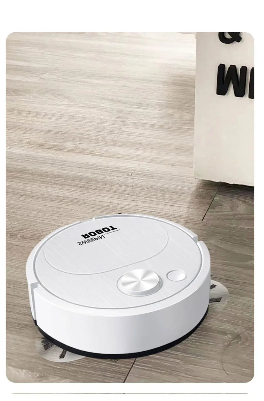 R.E.D. Shopping 3-in-1 smart robot vacuum cleaner with mopping, 1500Pa wireless sweeping for home and office cleaning