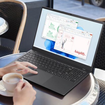 TH 15.6" Business Laptop – Intel Celeron N5095, 16GB DDR4, 512GB SSD, Fingerprint, Windows 11