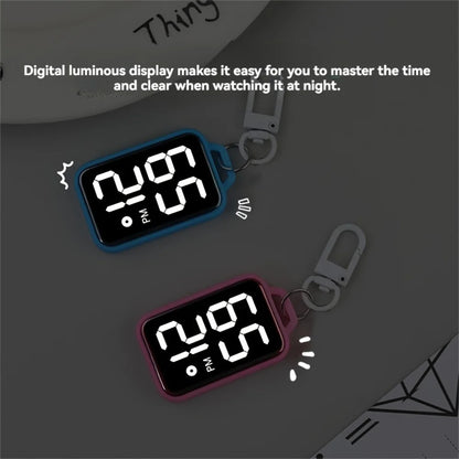 LED Keychain Pocket Watch | Digital Display for Students & Kids