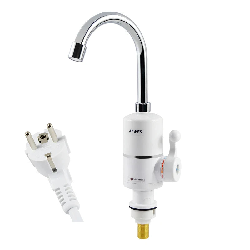 ATWFS Tankless Electric Water Heater 3000W | Instant Hot Water Tap | 220V