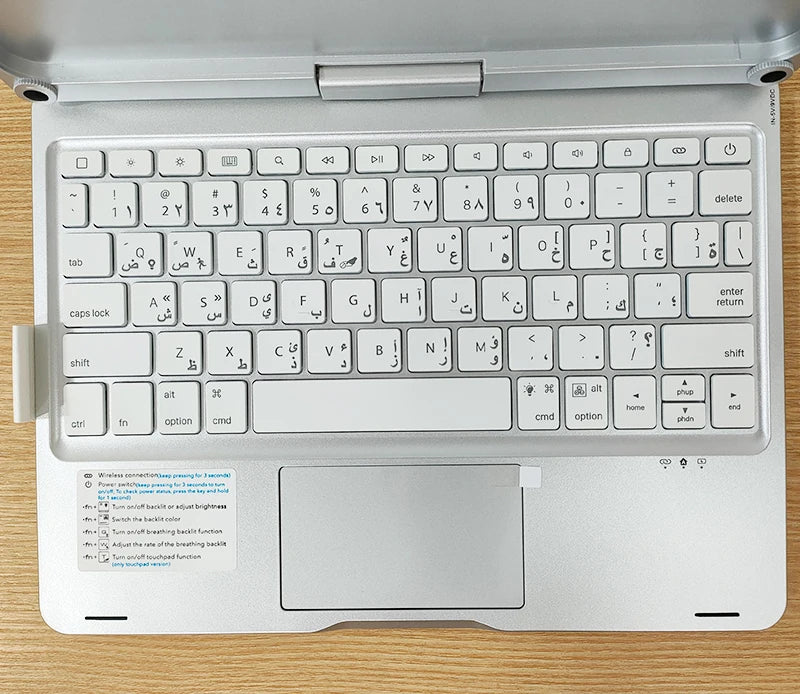 Bluetooth Magic Keyboard Case for iPad Pro 11 / Air – Backlit, Multi-Language, Trackpad