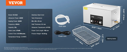SucceBuy Ultrasonic Cleaner 2L–30L | Heater & Timer | Lab, Auto Parts, Jewelry