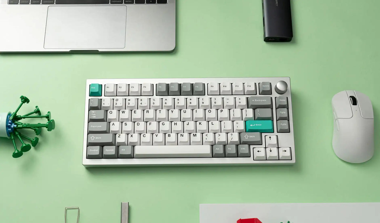 Lemokey P1 Pro QMK/VIA wireless mechanical gaming keyboard with CNC aluminum case and RGB backlit keys.