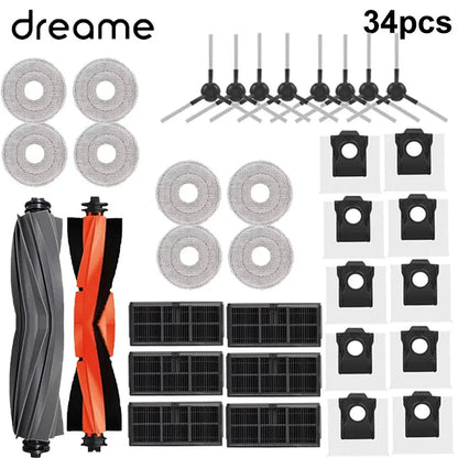 Dreame L10s Pro Ultra Heat / X30 Ultra / X30 Pro Robot Vacuum Spare Parts – Brush, Filter, Mop & Dust Bag