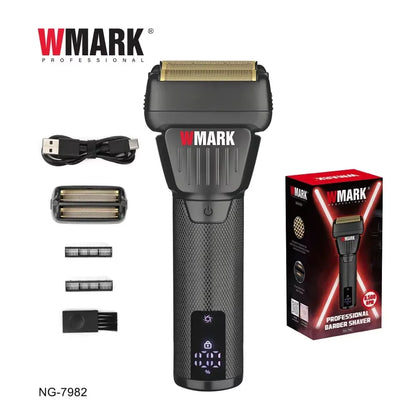 WMARK Men's Professional Electric Hair Clipper & Shaver Set – 9000RPM, 2000mAh, Wet/Dry, Salon Use