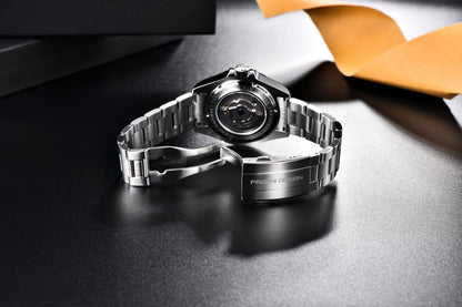 PAGANI DESIGN PD1682 GMT Automatic Watch – 42mm Sapphire Crystal, Stainless Steel, 100M Water Resistant