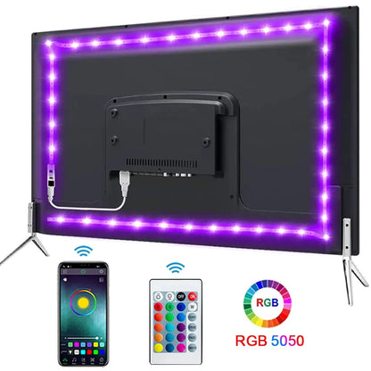 Bluetooth LED Strip Lights Smart SMD 5050 - APP & Remote Control, TV Backlight & Room Decor
