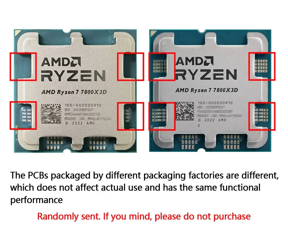 AMD Ryzen 7 7800X3D AM5 CPU – 8-Core, 125W, 96MB L3 Cache, 3D V-Cache